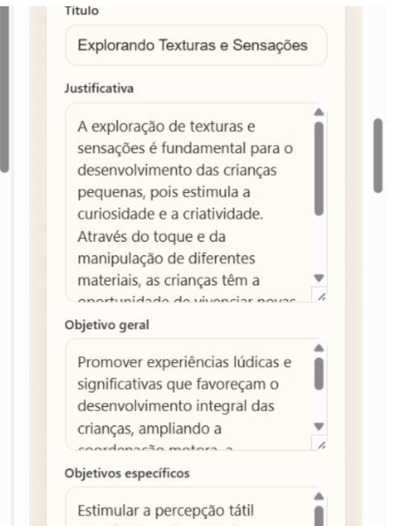Criação de um planejamento anual